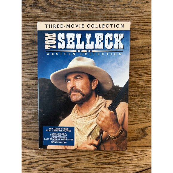 Tom Selleck Western Movie 3-Film DVD Collection Set Pre-Owned - Picture 1 of 5